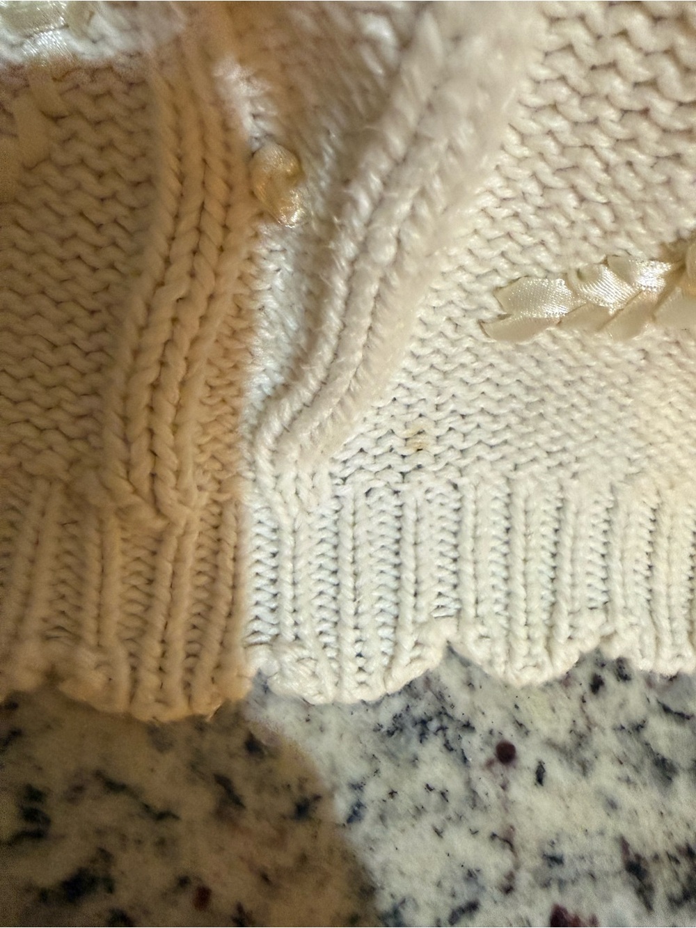 Vintage Ninon de leclos Embroidered Cable Crewneck Sweater - Women - Picture 11 of 11
